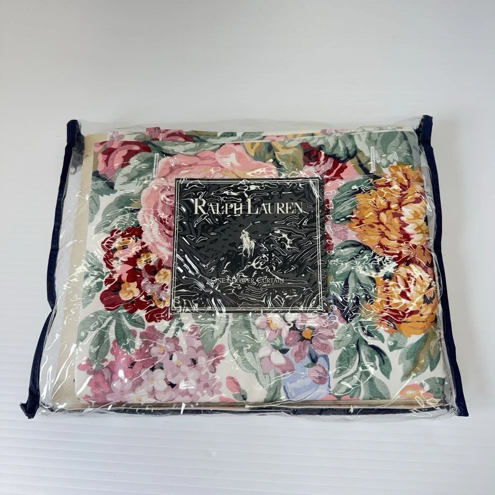 VINTAGE New Ralph Lauren ALLISON Floral Shower Curtain 72
